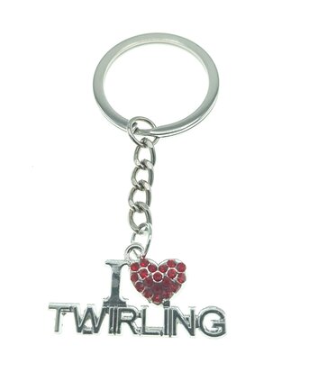 Keychain I love Twirling