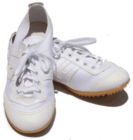 Instep twirlschoenen wit