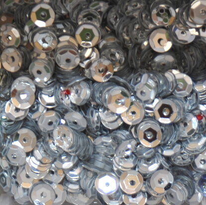 Sequins 5mm silver