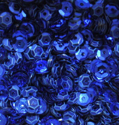 Sequins 5mm blue