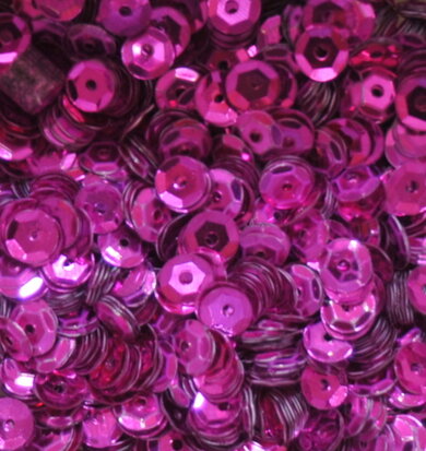 Sequins 5mm fuchsia