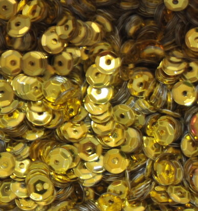 Sequins 5mm yellow