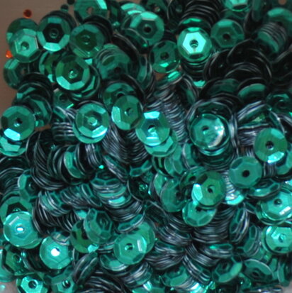 Sequins 5mm blue-green