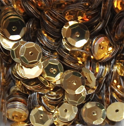 Sequins 8mm gold