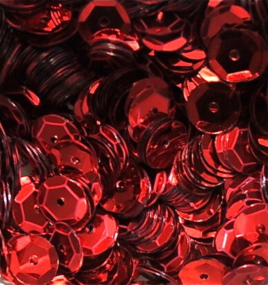 Sequins 8mm red