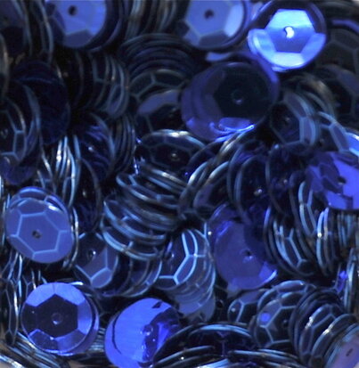 Sequins 8mm blue