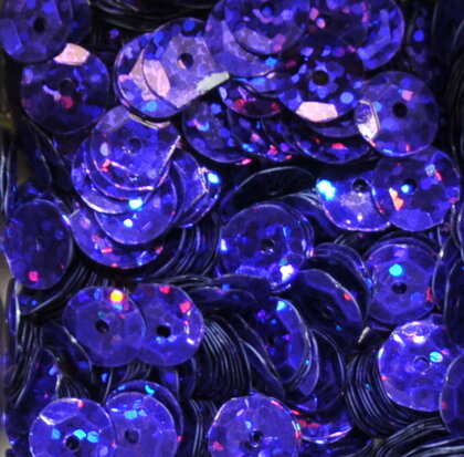 Laser sequins 8mm purple