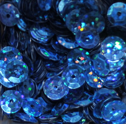 Laser sequins 8mm light blue