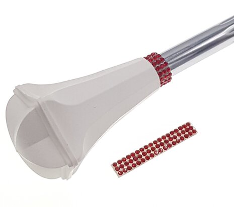 Baton Strass rood SS6 (2mm)