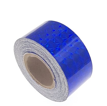 Hologram tape blauw 25mm