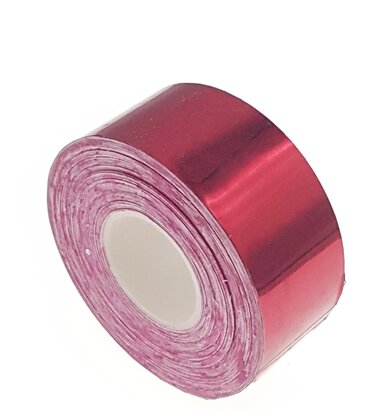 Metallic tape red 25mm 