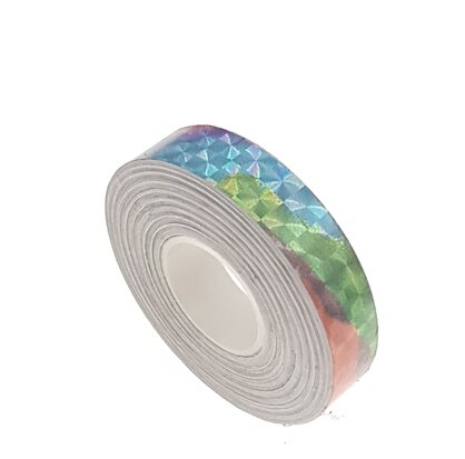 Hologrammband Mehrfarben 12.5mm