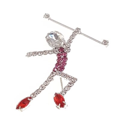 Broche Bâtontwirler avec bâton