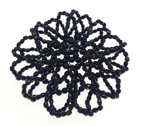 Bun net beads black