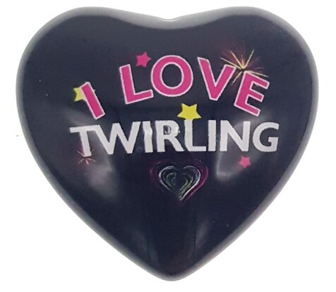 Coeur aimant 42mm I love Twirling