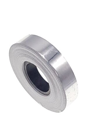 Metallic tape zilver 12.5mm 