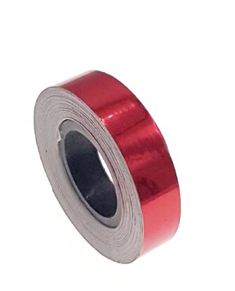 Metallisches Band Rot 12.5mm