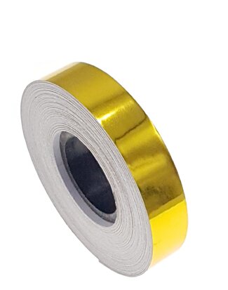 Metallic tape geel 12.5mm