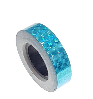 Ruban holographique bleu clair 12.5mm