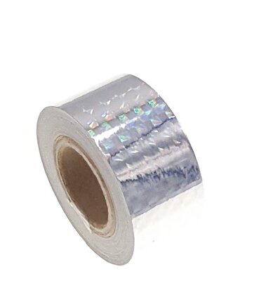 Hologram tape silver 25mm