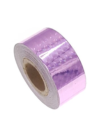 Hologram tape light pink 25mm