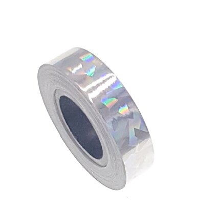 Cracked Ice tape zilver 12.5mm