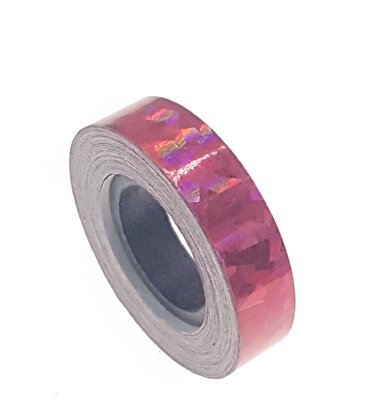 Ruban Cracked Ice Rouge 12,5mm