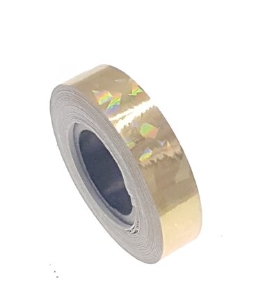 Cracked Ice tape goud 12.5mm