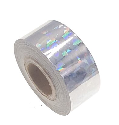 Cracked Ice tape silver 25mm