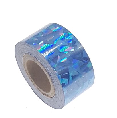 Cracked Ice tape blauw 25mm