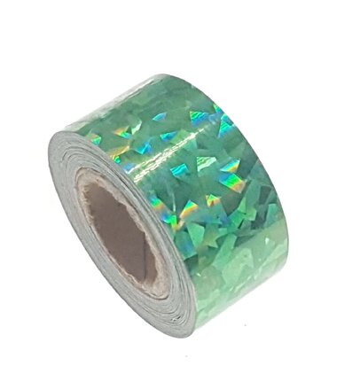 Cracked Ice tape green 25mm