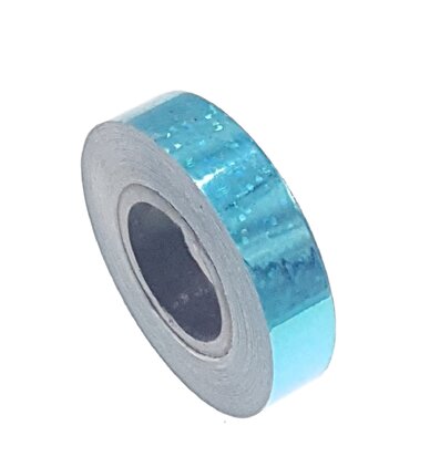 Pailletten tape licht blauw 12.5mm