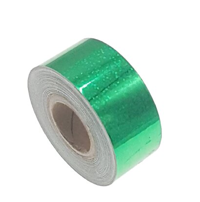 Pailletten tape groen 25mm