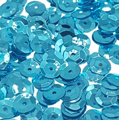 Paillettes 5mm turquoise