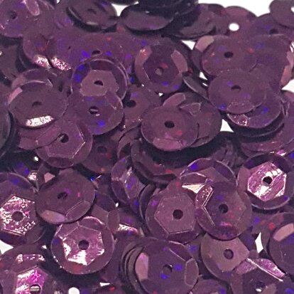 Laser sequins 5mm burgundy