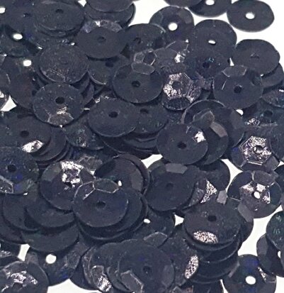 Laser sequins 8mm black