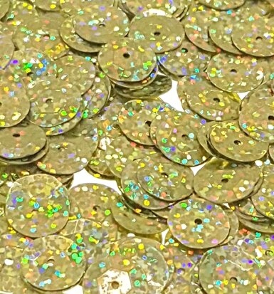 Laser Sequins Gold 12mm