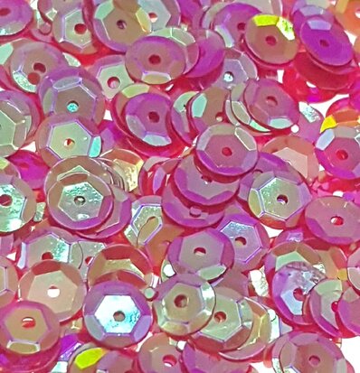 Pearlescent sequins 8mm red