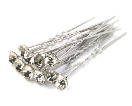 Hairpin single rhinestone 