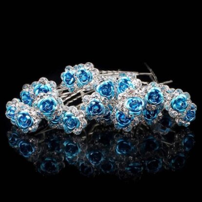 Hairpin Rose blue