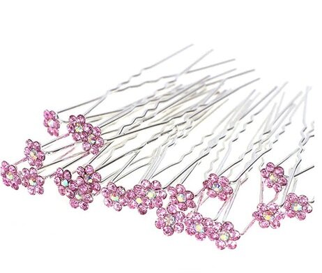 Hairpin flower small pink
