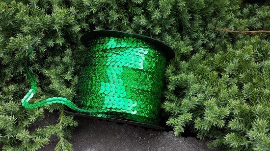 Laser Paillettenband groen