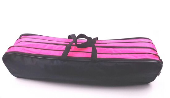 Batontas nylon groot zwart / neon-roze