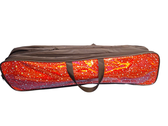Batontas glitter rood met sterren groot
