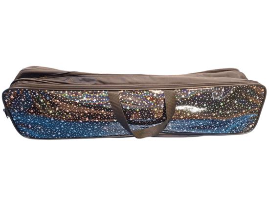 Batontas glitter zwart met sterren groot