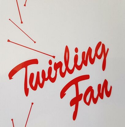 Sticker transparant Twirling fan