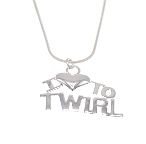 Halskette I love to Twirl (Silber)