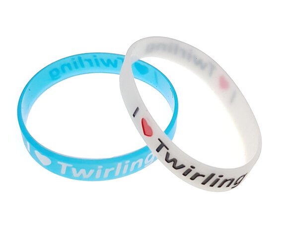 Glow in the dark bracelet I love twirling 