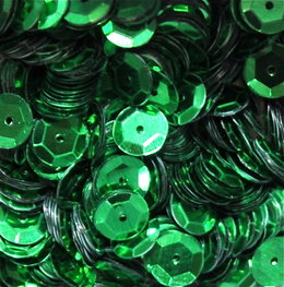 Pailletten 8mm groen Pailletten 8mm groen