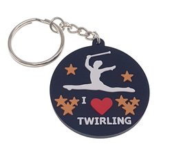 Sleutelhanger rubber I love Twirling Sleutelhanger rubber I love Twirling